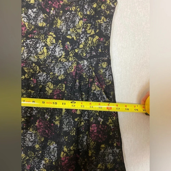 Free People floral lace strapless sweet heart mini dress Sz 6 - Picture 11 of 12